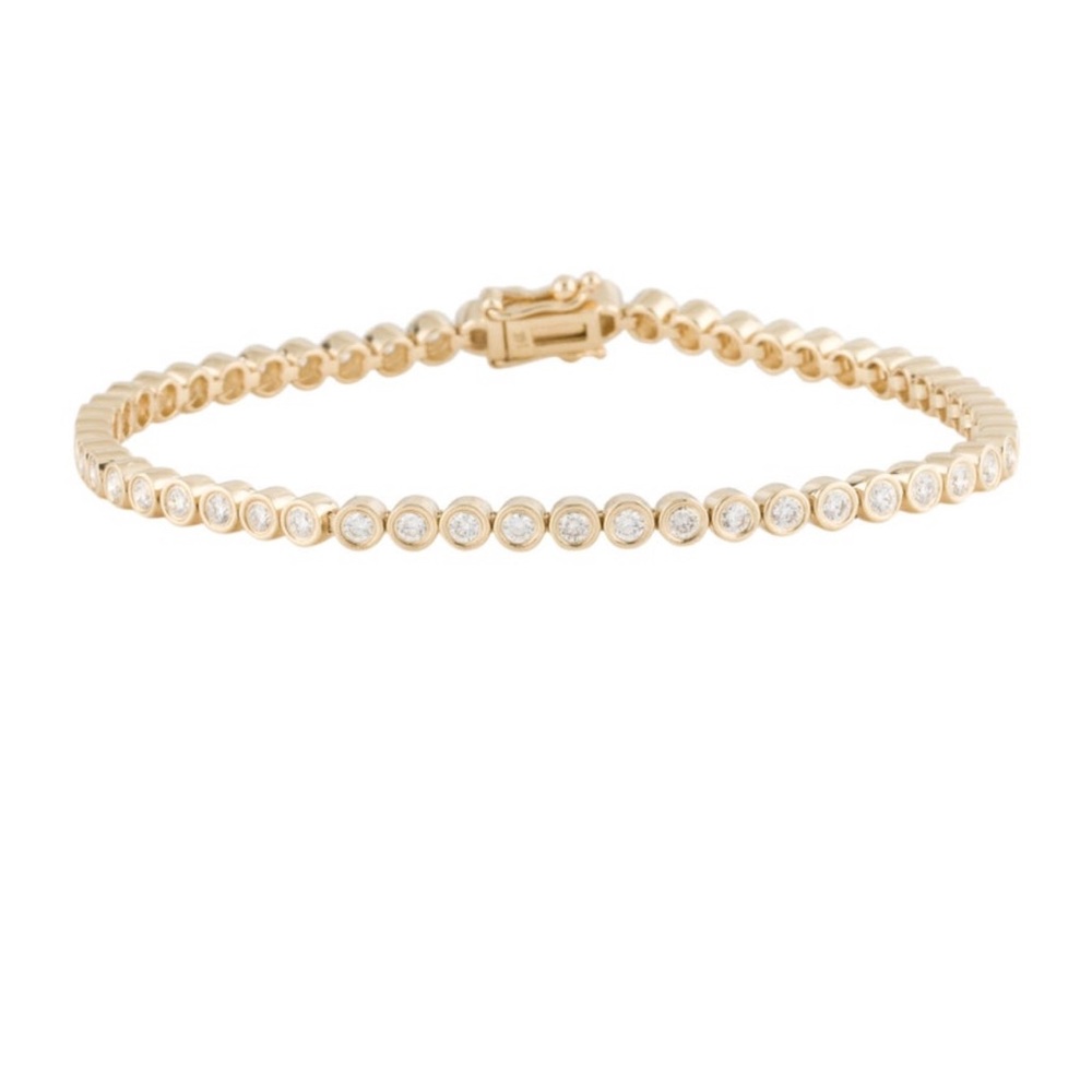 Diamond tennis bracelet 14k